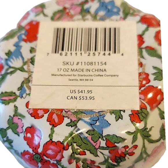 Starbucks S'well Liberty of London Water Meadow Floral Ditzy 17 oz Bottle New - Picture 6 of 12